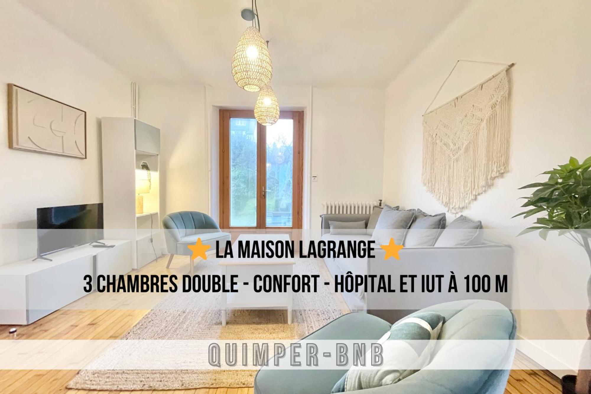 Maison Lagrange - 4 Chambres Quartier Iut Hopital Quimper Buitenkant foto