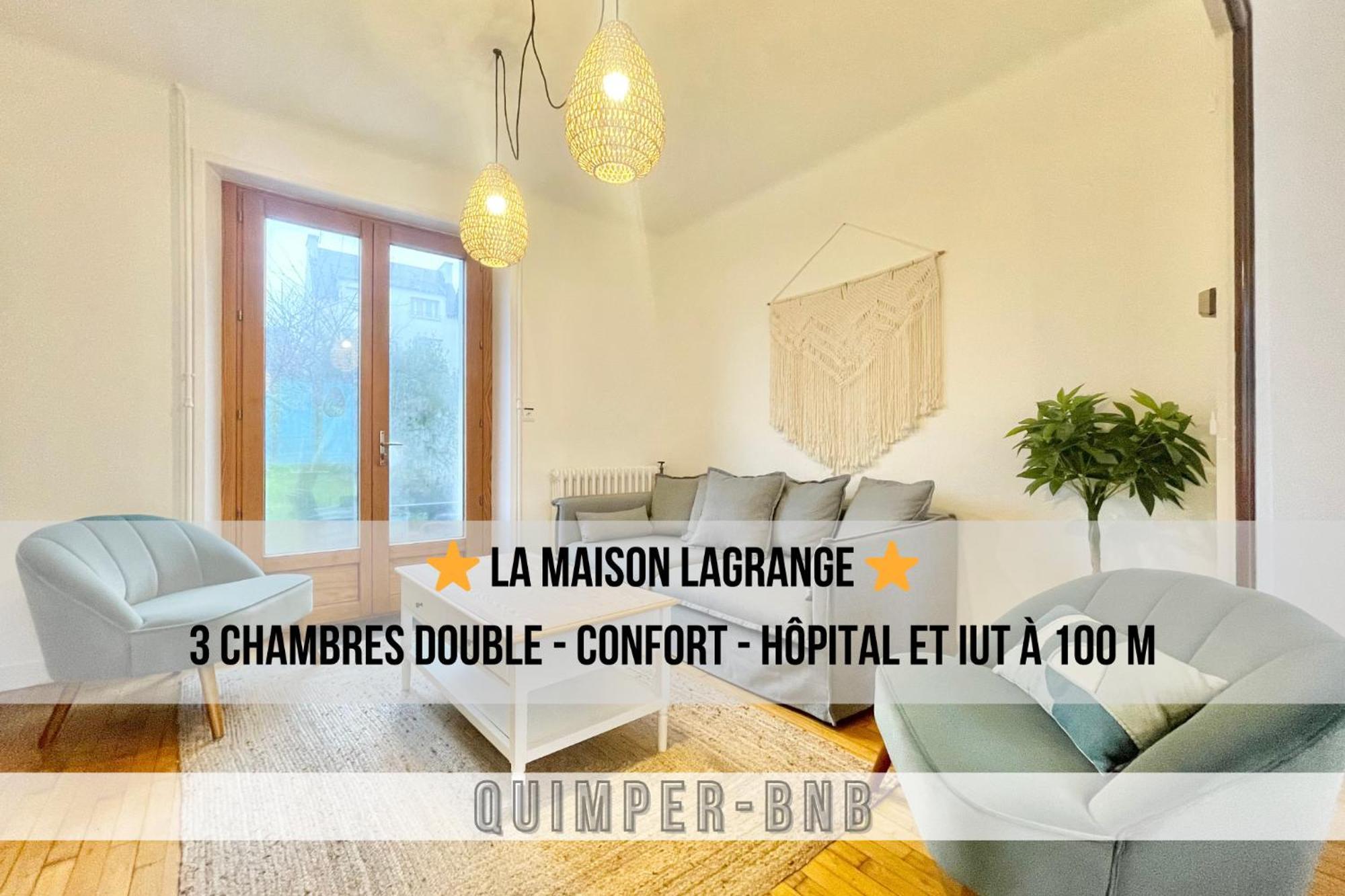 Maison Lagrange - 4 Chambres Quartier Iut Hopital Quimper Buitenkant foto