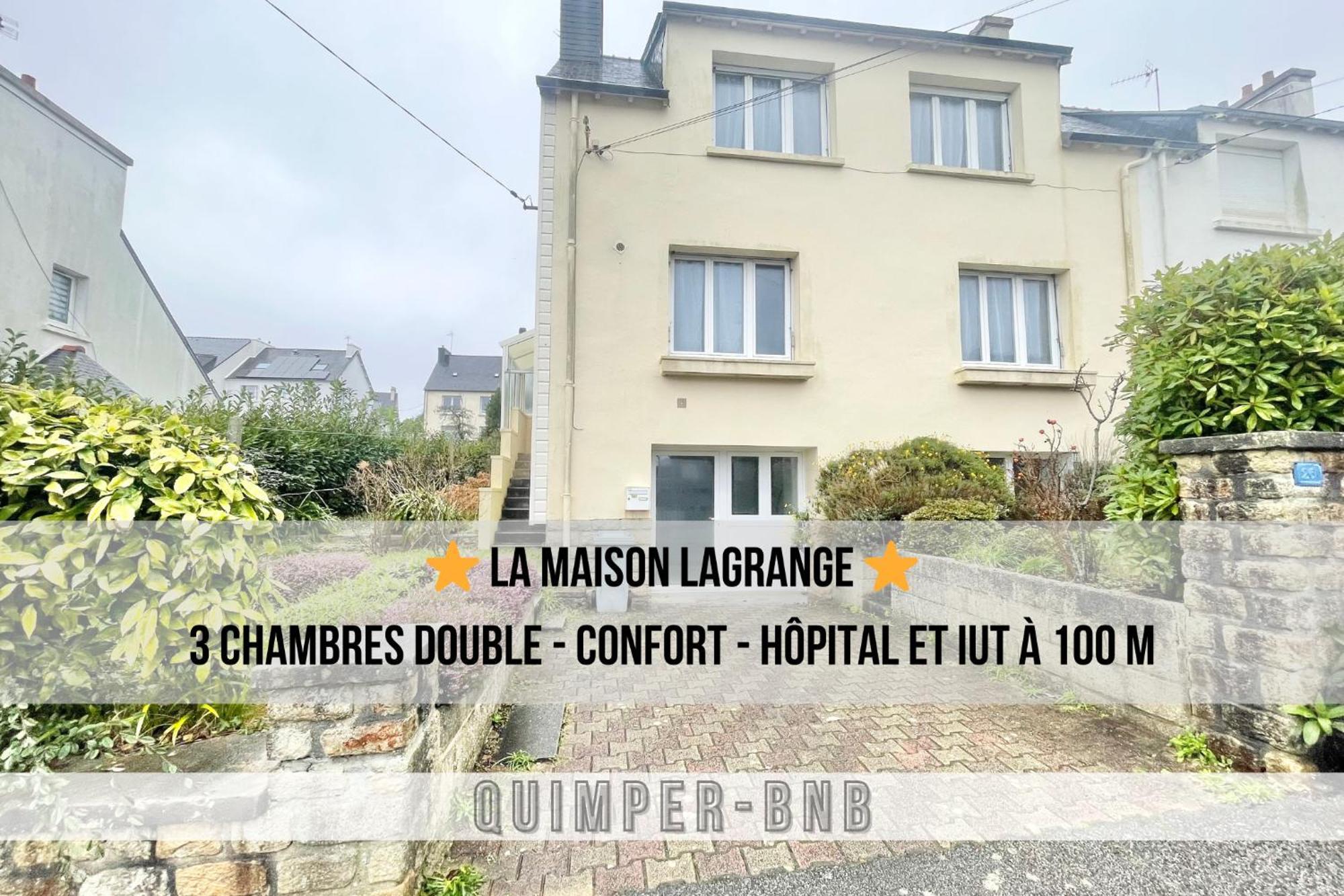 Maison Lagrange - 4 Chambres Quartier Iut Hopital Quimper Buitenkant foto
