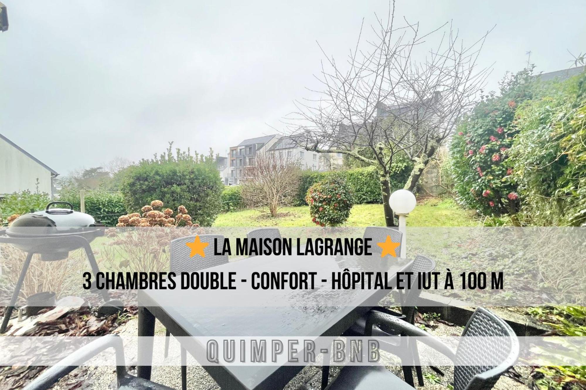 Maison Lagrange - 4 Chambres Quartier Iut Hopital Quimper Buitenkant foto