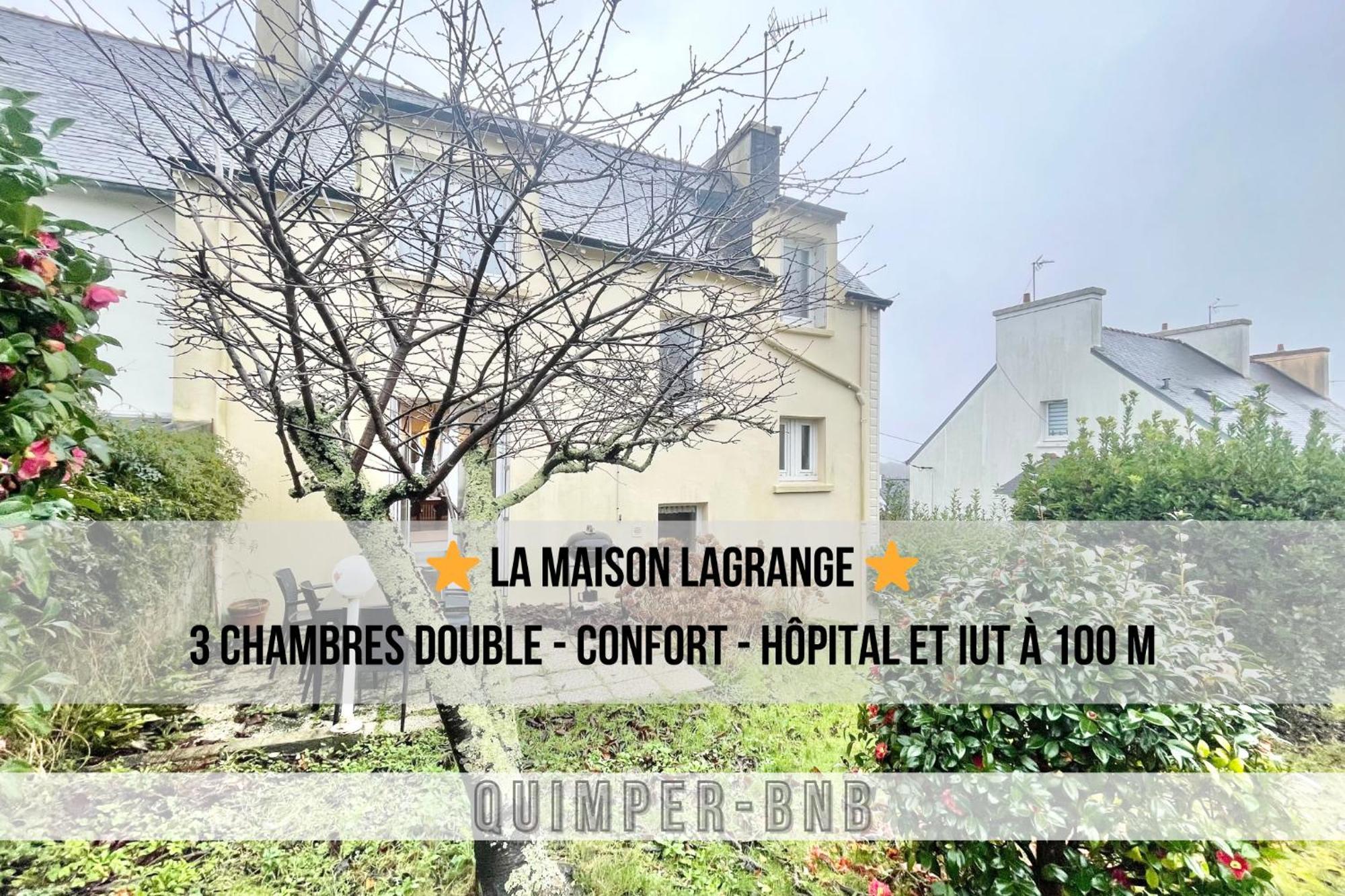 Maison Lagrange - 4 Chambres Quartier Iut Hopital Quimper Buitenkant foto